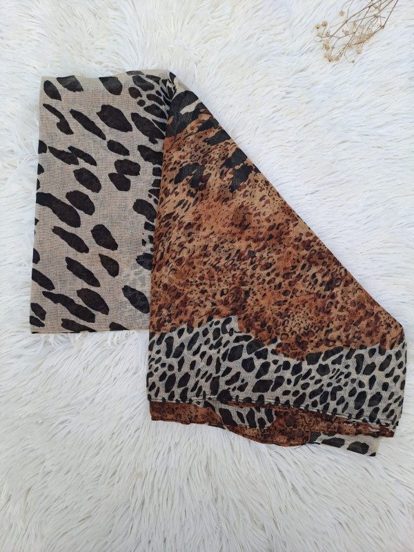 Producto - PEST09 Pañuelo Tela Estampado Animal Print Doble