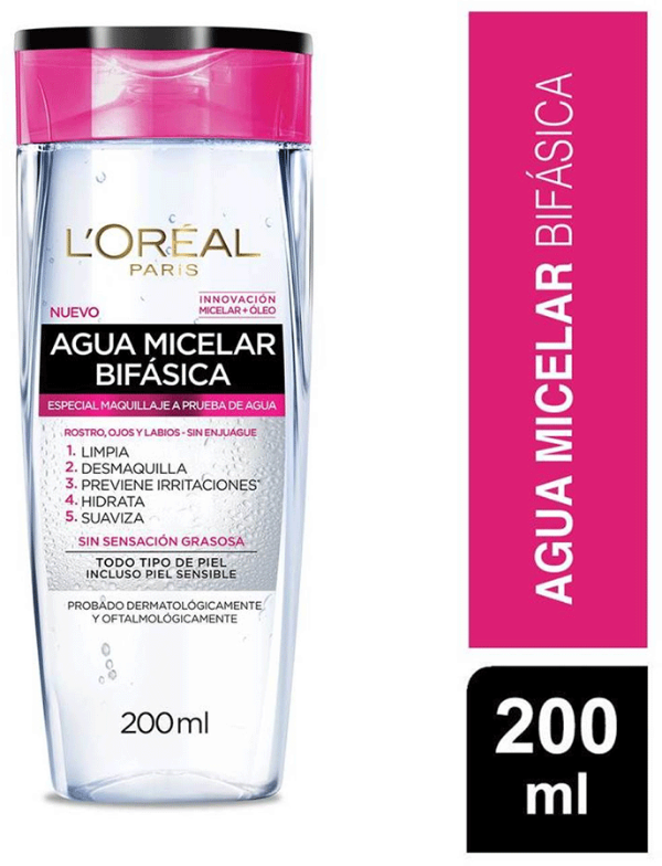 Producto - AGUA MICELAR LOREAL - BIFASICA - 200ML