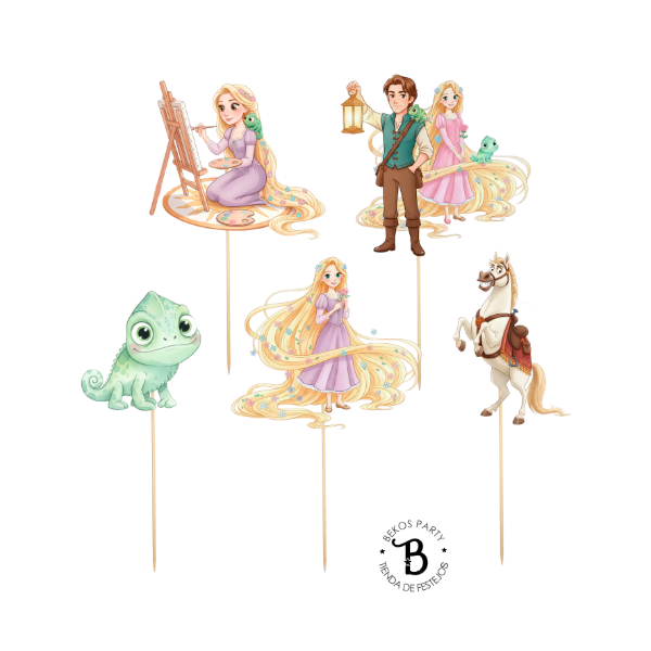 Producto - Figuras x 6 Rapunzel