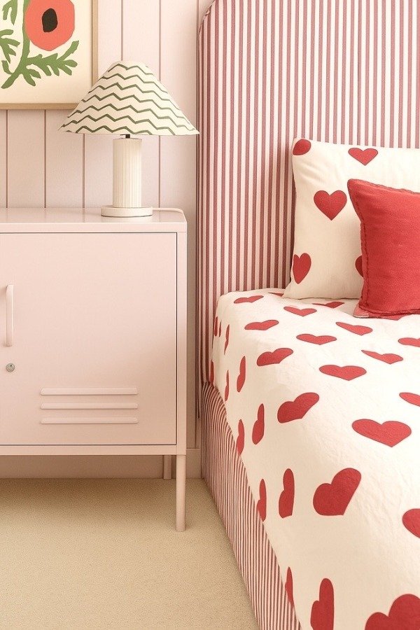 Producto - acolchado tussor corazones