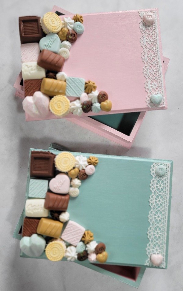 Producto - Caja celeste 18.5x13.5x4.5 cm