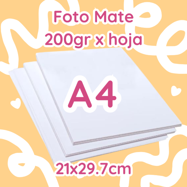 Producto - Foto Mate 200gr - A4