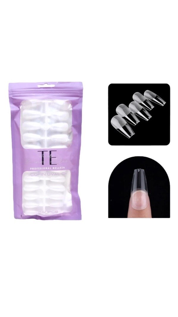 Producto - TIPS PRE-LIMADOS 240u. (COFFIN OVAL C)TE AMO Buenos Aires