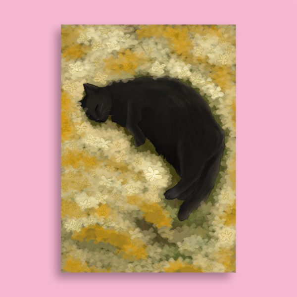 Producto - Gatitos florales - Poster A5 - 2