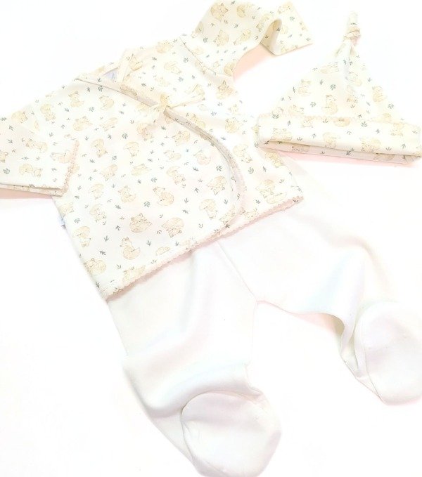 Producto - ART.30 AJUAR 3 PIEZAS C/BATITA "ZORRITOS"