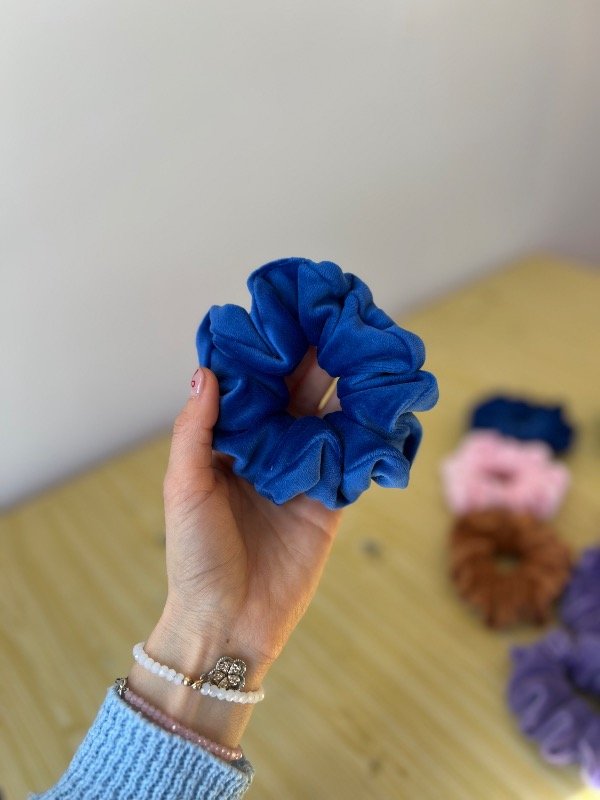 Producto - Scrunchie plush azul - 0