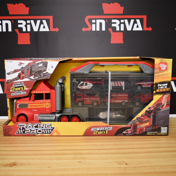 Producto - CAMION RACING ESTACION DE BOMBEROS VALIJA 3800