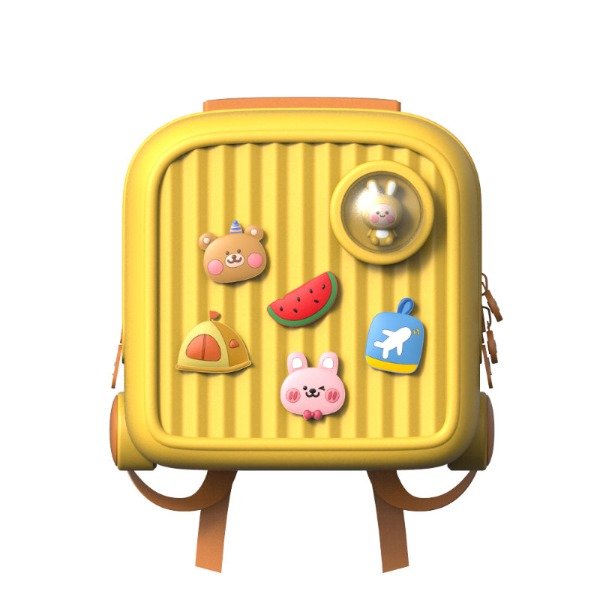 Producto - Mochila Preescolar Mediana K33 amarilla