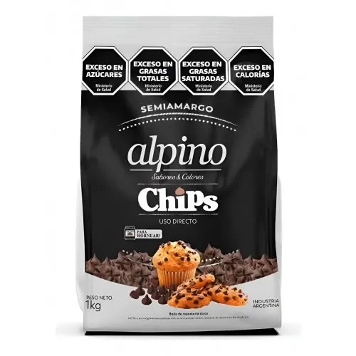Producto - Chocolate Alpino Semiamargo En Chips Por 1 Kilo