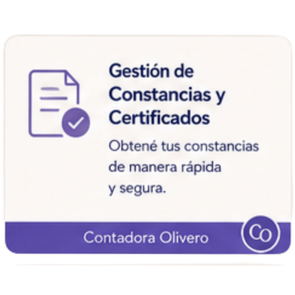 Producto - Gestión de Constancias y Certificados