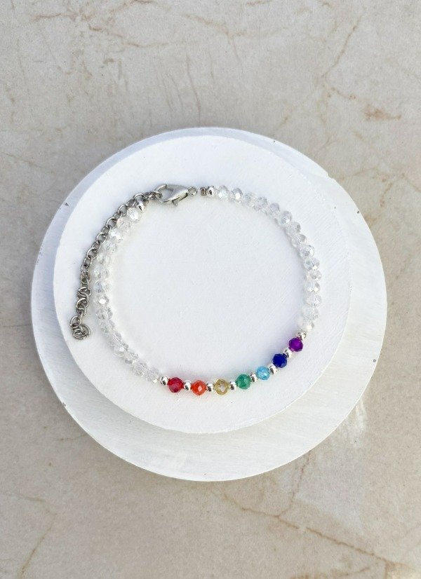 Producto - Pulsera Chakras Transparente