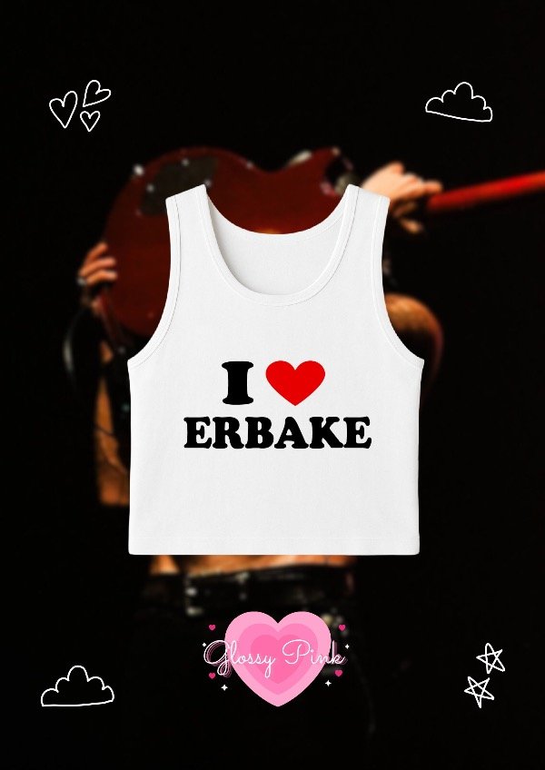 Producto - Tank Top  I Love Erbake - VINILO TEXTIL