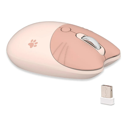 Producto - Ratón Inalámbrico Para Juegos M3 Con Diseño De Orejas De Gat Color Old Rose