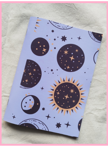 Producto - Cuaderno flexible abrochado - Modelo Planetas