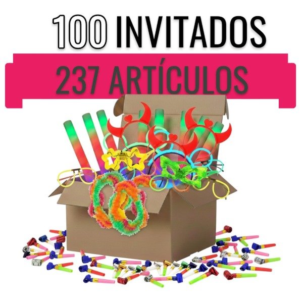 Producto - Combo Luminoso para 100 Invitados Ideal Fiesta de Casamiento con 237 Artículos