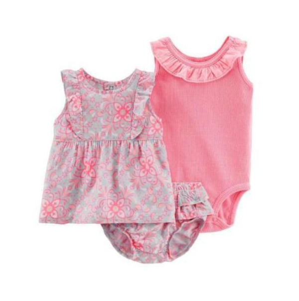 Producto - Trio Beba Verano Blusa Flores Fluo