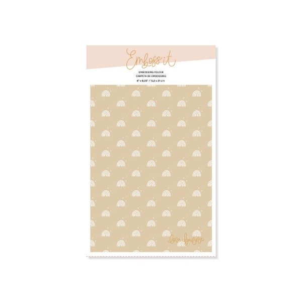 Producto - Carpeta de embossing Arco Iris 6x8.25