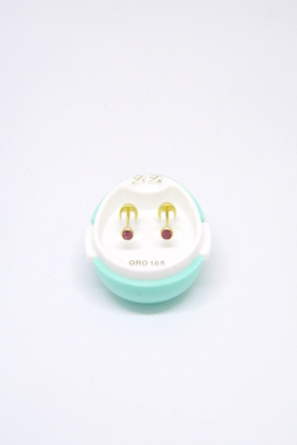 Producto - Aritos Abridores con cubic de colores oro 18k