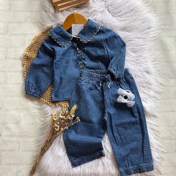 Producto - Conjunto Denim Alfonsina talles hasta 4 años