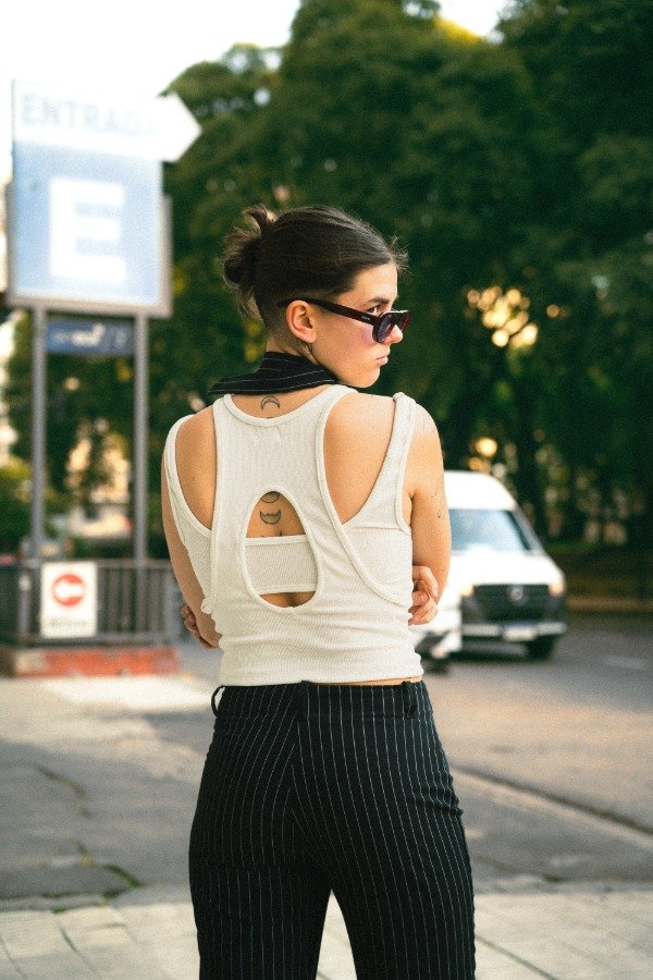 Producto - LAYERED TANK TOP - BLANCO