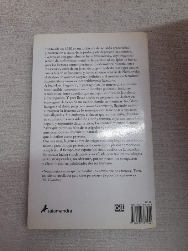 Producto - La Presa - Irene Nemirovsky - Narrativa Salamandra - 3