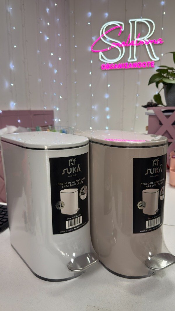 Producto - cesto residuos ovalado 5 lts acero inox