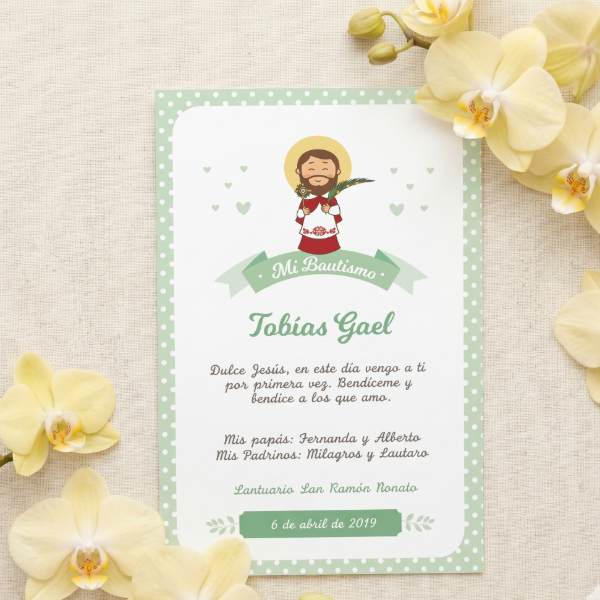 Producto - Diseño de Estampitas - Modelo San Ramón Nonato