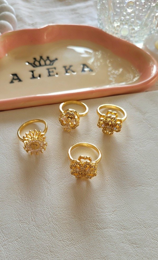 Producto - Anillos Giratorios dorado - 1