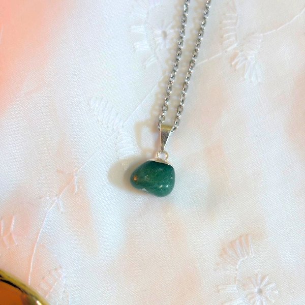 Producto - Collar cuarzo verde rolado