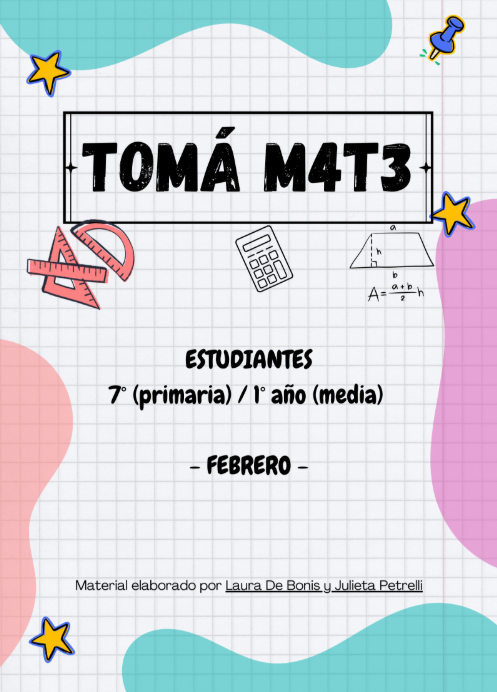Producto - TOMÁ M4T3 FEBRERO - PLANI 7MO/1ER AÑO
