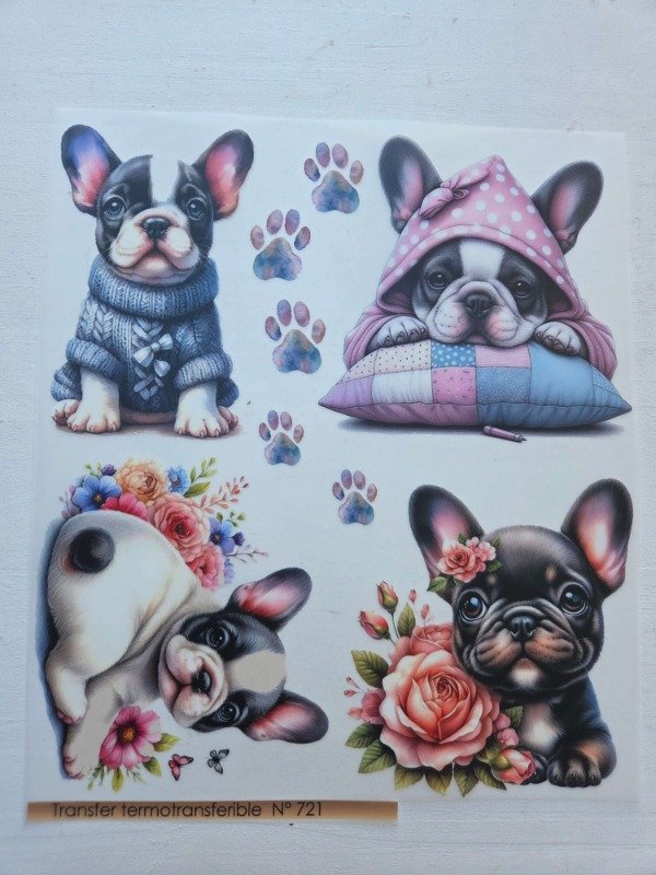 Producto - Transfer termotransferible BULLDOG 23 x 30cm