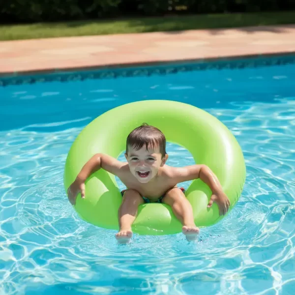 Producto - Salvavidas verde Flotador Inflable Neon Bestway 76cm Verano