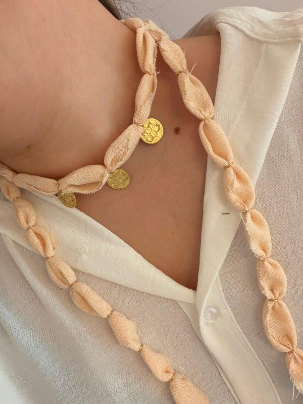 Producto - Collar Arena - Ivory medalla - 0