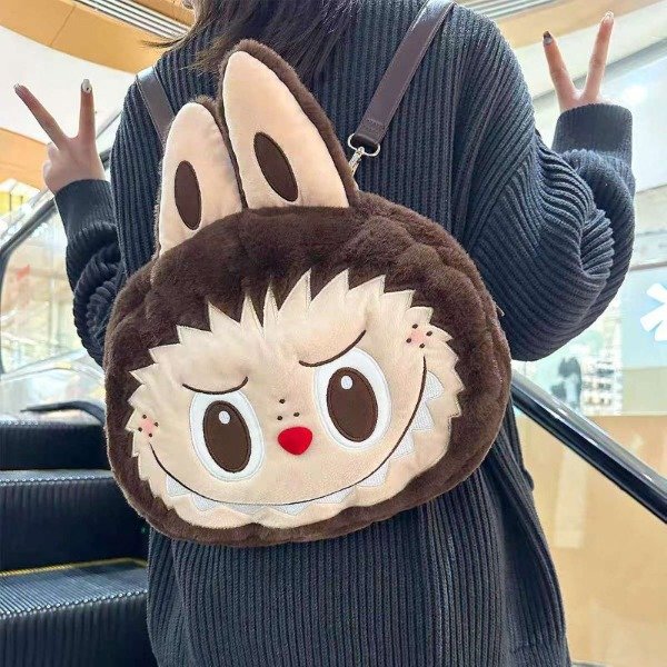 Producto - Mochila Bolso Urbano Labubu Friends Peluche Suave Kawaii
