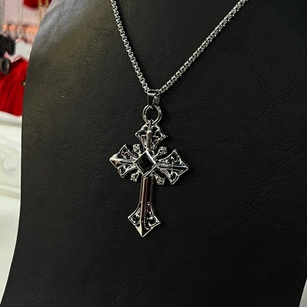 Producto - Collar Cruz (Acero)