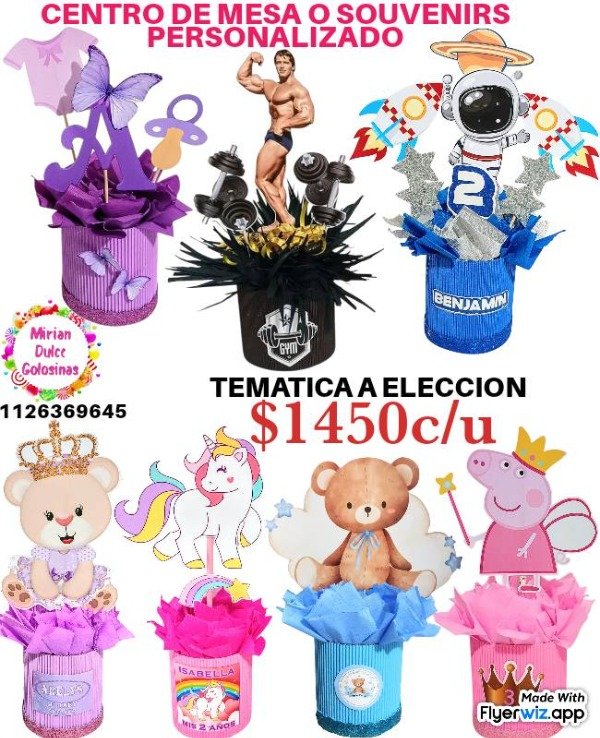 Producto - Centro de mesa personalizado