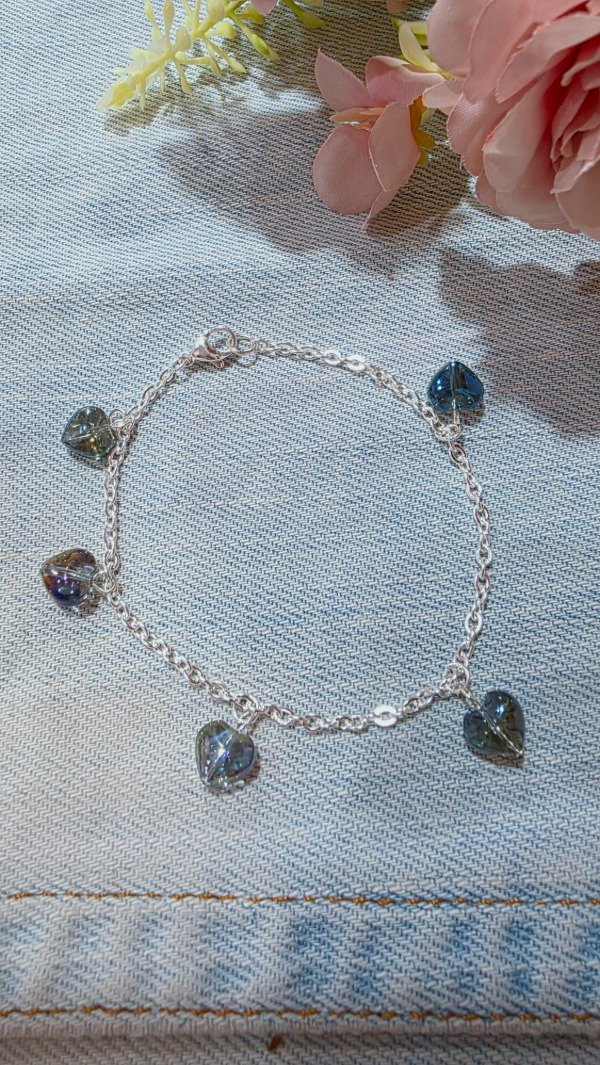 Producto - Pulsera dijes corazon azul AB