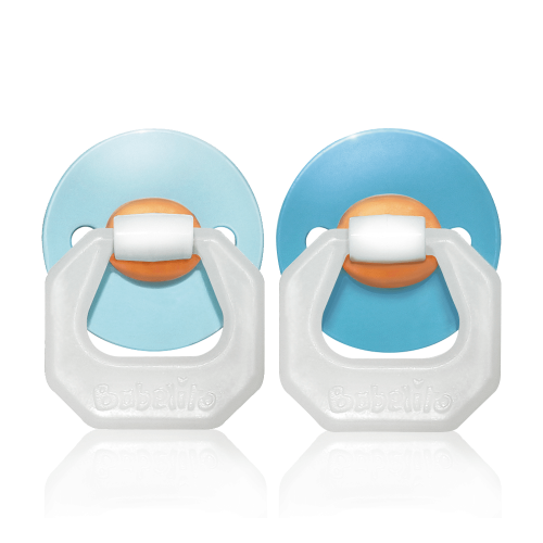 Producto - Chupetes redondos Babelito 00m prematuros x2 celeste/azul, blancos