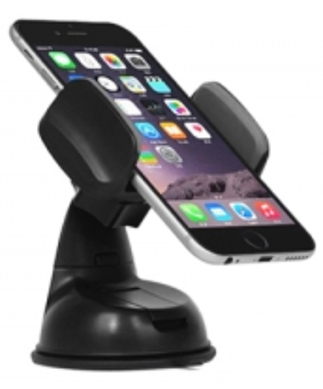 Producto - Soporte universal p/smartphone p/auto -ajustable -ventosa p/parabrisas -giro 360