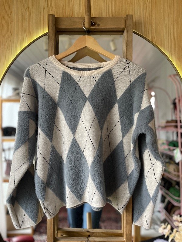 Producto - Sweater Rombos Gris