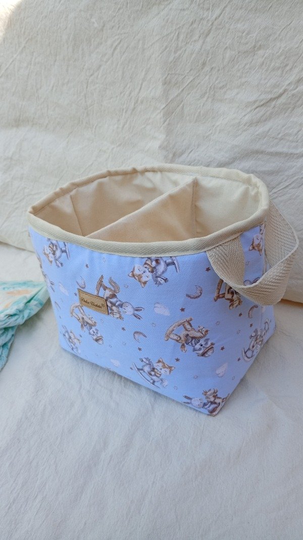 Producto - CONTENEDOR PAÑALERO Caballitos Celeste - 1