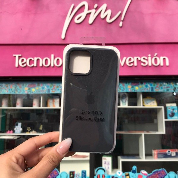 Producto - iPhone 12/ iPhone 12 Pro Silicone Case Gris Humo