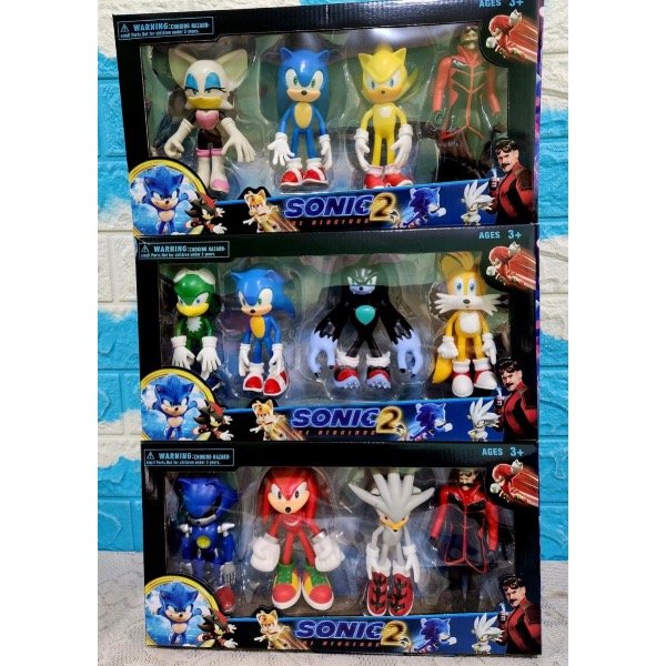Producto - Muñeco sonic por 4 en caja