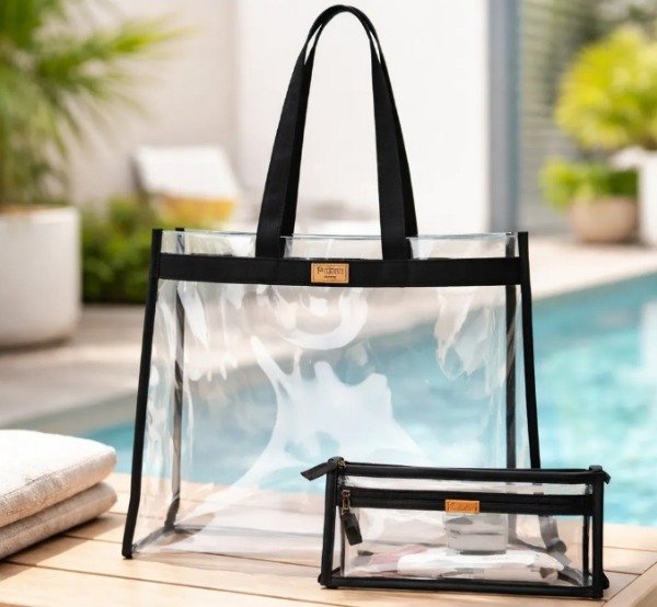 Producto - Bolso y cartuchera transparente