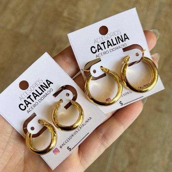 Producto - Aros Tam dorados
