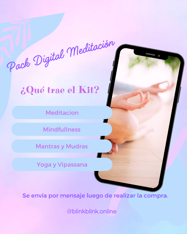 Producto - Pack Digital Meditacion, Yoga, Mudras y Mindfullness