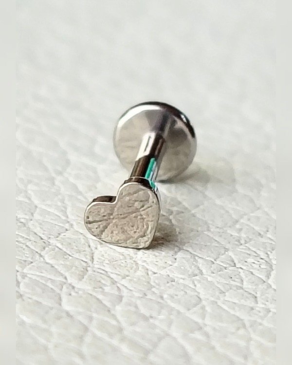 Producto - Labret. Corazón Liso. TC
