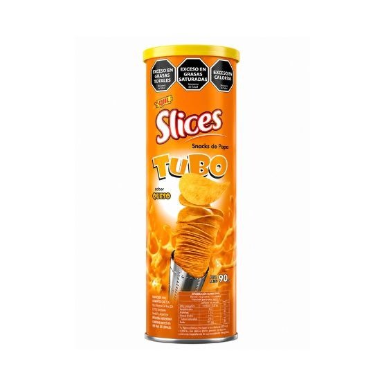 Producto - Papas Fritas Tubo sabor Queso x90grs (Slices)