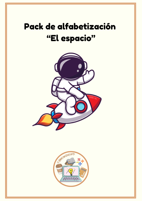 Producto - Pack de alfabetización: Temática "El espacio"