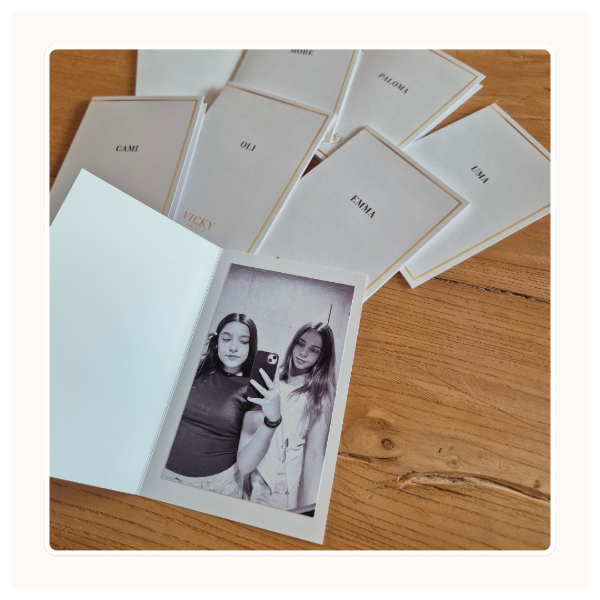 Producto - Díptico personalizado con foto x 10 unid. - 6